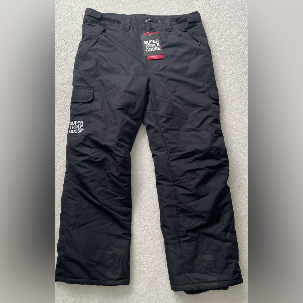 Super Triple Goose Blue and White Camo Pants NWT